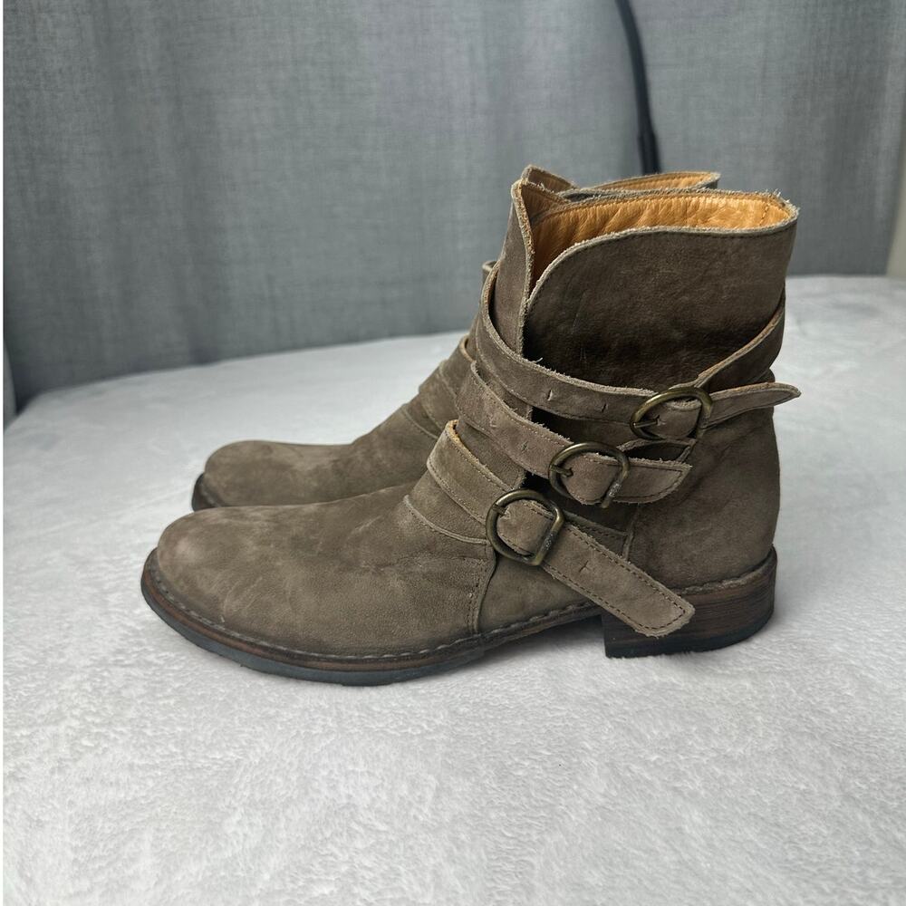 Fiorentini + Baker Edwin Eternity Boots Women 38 Brown Excellent Suede Biker